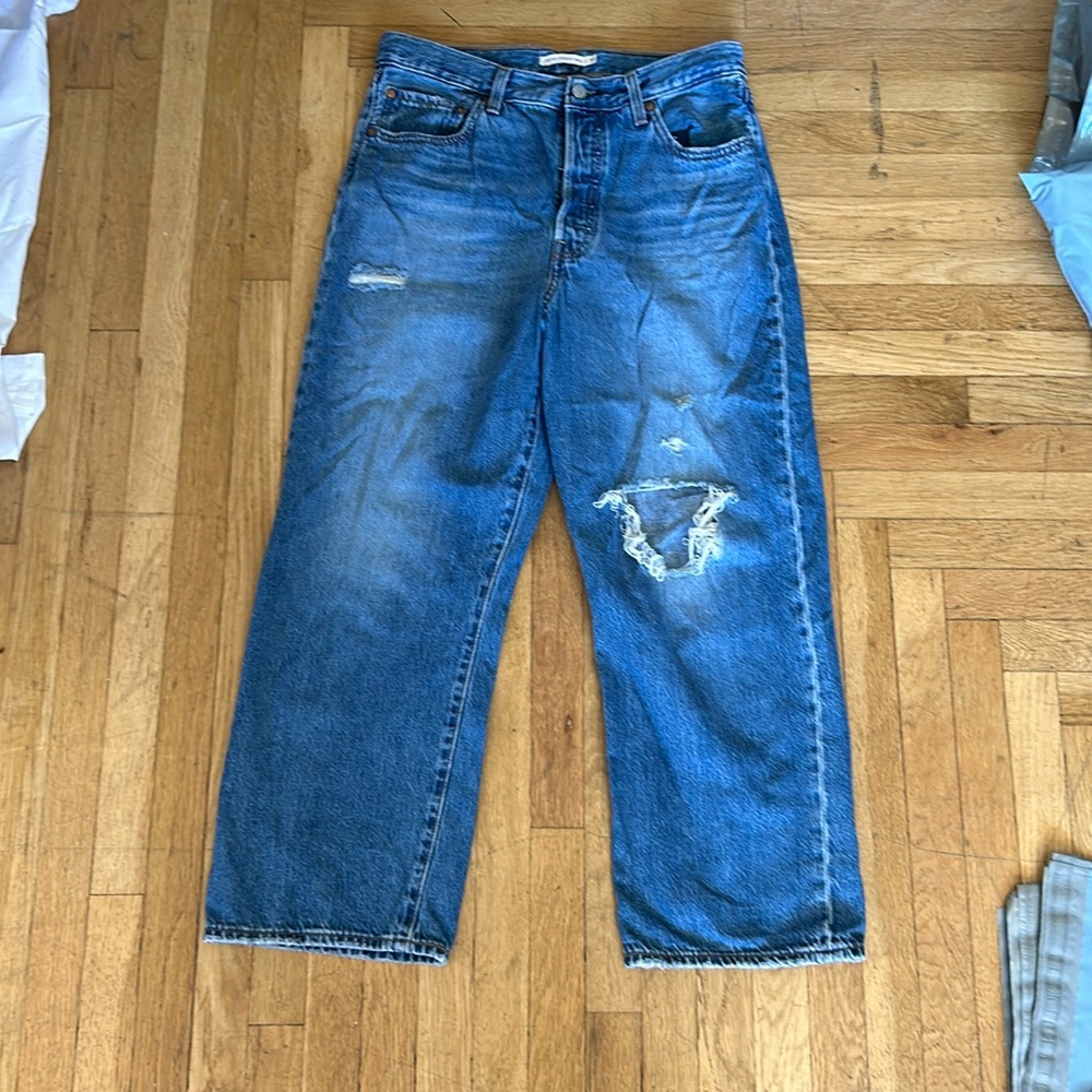 levi’s rib cage straight ankle jeans